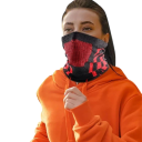 Sciarpa unisex 40 x 22 cm Collo riscaldante in poliestere Maschera da sci per sport invernali Scaldacollo morbido protettivo per sci, escursionismo e uso quotidiano 5