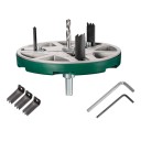 Scie circulaire réglable diamètre 45 mm–130 mm Outil de menuiserie pour plastique et bois Outil de perçage pour la découpe 1