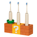Ścienny uchwyt na szczoteczki do zębów w stylu Super Mario Kapacita 3 szczoteczki Organizer na szczoteczki elektryczne i manualne Uchwyt do łazienki 1