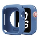 Scratch-Resistant Frame Cover for Apple Watch 44 mm Series 6 5 4 SE Soft Silicone Bumper Protective Case iWatch Durable Cover 17