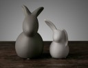 Sculpture décorative de lapin 2 pcs 2