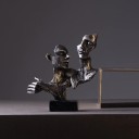 Sculpture décorative de visage 9
