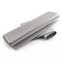 Scut termic pentru conductele de evacuare 30 x 50 cm Plăcuță de aluminiu cu relief Argintie Modelabilă Protecție împotriva căldurii Accesorii 1