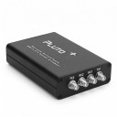 SDR transceiver 70 MHz tot 6 GHz met een set van 4 antennes voor ontvangst en verzending met 2 RX en 2 TX kanalen en gigabit Ethernet in zwarte kleur 6