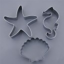 Seafood Shaped Cookie Cutters - 3 pcs 2