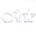 Seafood Shaped Cookie Cutters - 3 pcs 6