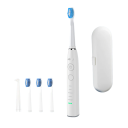 Seago sähköinen soninen hammasharja SG-575 USB ladattava 360 päivää kesto IPX7 4 varaosapäätä Matkakotelo ABS+TPE 3