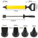 Sealant and Cement Injector Hand Tool for Filling Joints with 2 Flat and 2 Round Nozzles Practical Repair Accessory 5