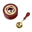 Sealing Set 2 pcs Set for Making Sealing Waxes Sealing Spoon and Sealing Wax Heater 9