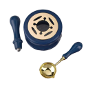 Sealing Set 3 pcs Wax Seal Making Kit Sealing Spoon, Wax Heater and Seal Handle 6