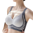 Seamless Women's Bra with Wide Straps and Moulded Cups Nylon Wireless for Everyday Wear 6