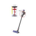 Seau à poussière de remplacement 19,6×11,5 cm pour Dyson V11 V15 SV14 SV15 SV22 grand réservoir à poussière en plastique résistant pour aspirateur 3