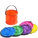 Seau de plage pliable 13x13 cm seau léger et portable avec poignée pour enfants à la plage et dans le bac à sable 2