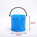 Seau de plage pliable 13x13 cm seau léger et portable avec poignée pour enfants à la plage et dans le bac à sable 5