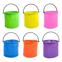 Secchiello da spiaggia pieghevole 13x13 cm leggero secchiello portatile con manico per bambini per spiaggia e sabbiera 1