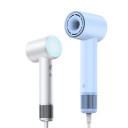 Sèche-cheveux haute vitesse 62 m/s avec ions négatifs 8 réglages avec indication de température 338 g et câble de 1,7 m pour salle de bain 1