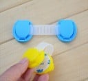 Sécurisation pour enfants sur les meubles Sangle flexible transparente avec capuchons rabattables Tampons en mousse autocollants Plastique 4
