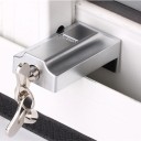 Security Lock for Sliding Windows with Key Secures Window Against Movement Fixing on Track Zinc Alloy Dimensions approx. 7 x 3 cm 2