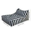 Sedací vak bez výplne vodoodolný poťah na naplnenie objem cca 540l 100 x 120 x 60 cm vonkajšie lehátko do bazéna, záhrady a na terasu 2