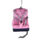 Seggiolino di sicurezza per sedia per bambini con schienale Imbracatura con fibbia Cinghie di fissaggio Realizzazione in tessuto con stampa 3