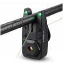 Segnalatori di abboccamento HIRISI S7-4 Con filettatura e jack 4 pezzi con ricevitore in custodia in materiale ABS Nero Per rodpod e picchetti 7