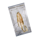 Segnalibro in metallo a forma di piuma 80 x 28 mm con catena accessorio decorativo per lettori 10