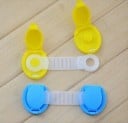 Segurança infantil para móveis Fita flexível transparente com tampas basculantes Almofadas adesivas de espuma Plástico Tamanho aprox. 10 cm 6