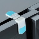 Segurança para cantos de portas de armários e gavetas de móveis Conjunto 5 pcs Forma angular para conectar a frente à lateral Plástico Dimensões 7,6 3