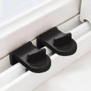Segurança para janela deslizante Zarástica metálica com botão rotativo Coloca-se na calha da janela Dimensões 6 x 3,5 x 3 cm 2