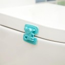 Segurança para móveis e geladeira 2 pcs Fecho infantil para portas de armários em forma de cão Material plástico Dimensões 6 x 6 cm 7