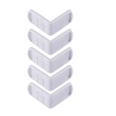 Seguridad en esquina para puertas de armarios y cajones de muebles Conjunto de 5 unidades Forma angular para conectar el frente con el lateral 2