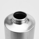 Seifenspender 550 ml 15 x 7 cm Grauer Edelstahlspender mit Edelstahlpumpe für Küche oder Bad 4