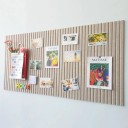 Seinäfleece-muistitaulu 40 × 60 cm Itsekiinnittyvä huopataulu vaaleassa värissä valokuville, muistiinpanoille, toimistoon ja kotiin 1