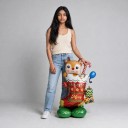 Seisova ilmapallo Joulusukka porolla Merry Christmas 125 x 86 cm Punainen ja vihreä Joulukoristeet ja juhlat 3