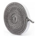 Selante autoadesivo de escova para janelas e portas 7 x 6 mm Comprimento 10 m Escova densa de polipropileno Cinza Para janelas, portas e armários 3