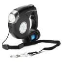 Selbstaufrollende Hundeleine mit Taschenlampe 4,5 m 4