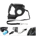 Selbstaufrollende Hundeleine mit Taschenlampe 4,5 m 3