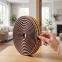 Selbstklebende Dichtungen für Fenster und Türen Profil E 9 x 4 mm Gesamtlänge 10 m EPDM-Gummi Schutz gegen Zugluft, Lärm und Insekten 4