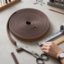 Selbstklebende Dichtungen für Fenster und Türen Profil P 9 x 5,5 mm Gesamtlänge 10 m EPDM-Gummi Schutz gegen Zugluft, Lärm und Insekten 3