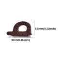 Selbstklebende Dichtungen für Fenster und Türen Profil P 9 x 5,5 mm Gesamtlänge 5 m EPDM-Gummi Schutz gegen Zugluft, Lärm und Insekten 6
