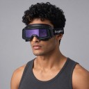 Selbsttönende Schweißbrille TX-R00 Sichtfeld 9 x 3,4 cm Tönung DIN9 bis DIN13 Solarenergie Material PP Schwarz Zum Schweißen 5
