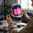 Selbsttönende wiederaufladbare Schweißermaske True Color Sichtfeld 11,3 x 8,9 cm Tönung 4/5-9/9-13 Material PA Zum Schweißen 2