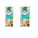Self-Adhesive Door Wallpaper with a Sea Motif 8