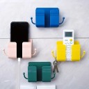 Self-Adhesive Wall Holder with Hooks, Suitable for Mobile Phone, Remote Control or Other Small Items 1