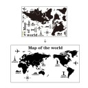 Self-Adhesive World Map Decoration 1
