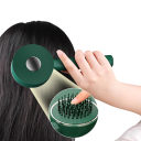 Self-Cleaning Hair Brush 3.5 x 7.9 x 19.8 cm Massage Detangling Comb with Sliding Cleaning Antibacterial Non-Slip Brush 4