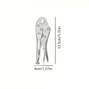 Self-locking Pliers 13.5 cm Adjustable Jaw 4 cm Locking Pressure Pliers for Wood Metal Welding 2