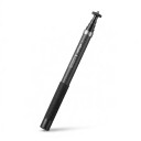 Selfie stick aMagisn 3 m Telescopico in fibra di carbonio Blocco rotante Manico in schiuma Nero Per fotocamere action e 360° Con cinturino e custodia 2