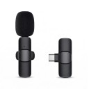 Selfie stick com tripé 1,7 m 2 luzes LED e microfone com receptor USB-C controlo Bluetooth Suporte para telefone 360° Preto para vídeos 2