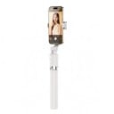 Selfie stick com tripé 1,7 m com comando remoto Bluetooth Telescópico 42 a 170 cm Suporte para telefone na vertical e horizontal Branco 5